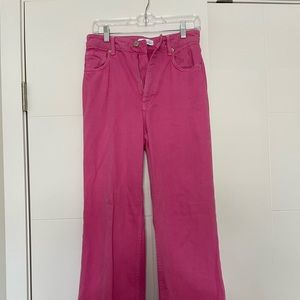 Zara Pink Full Length Jeans